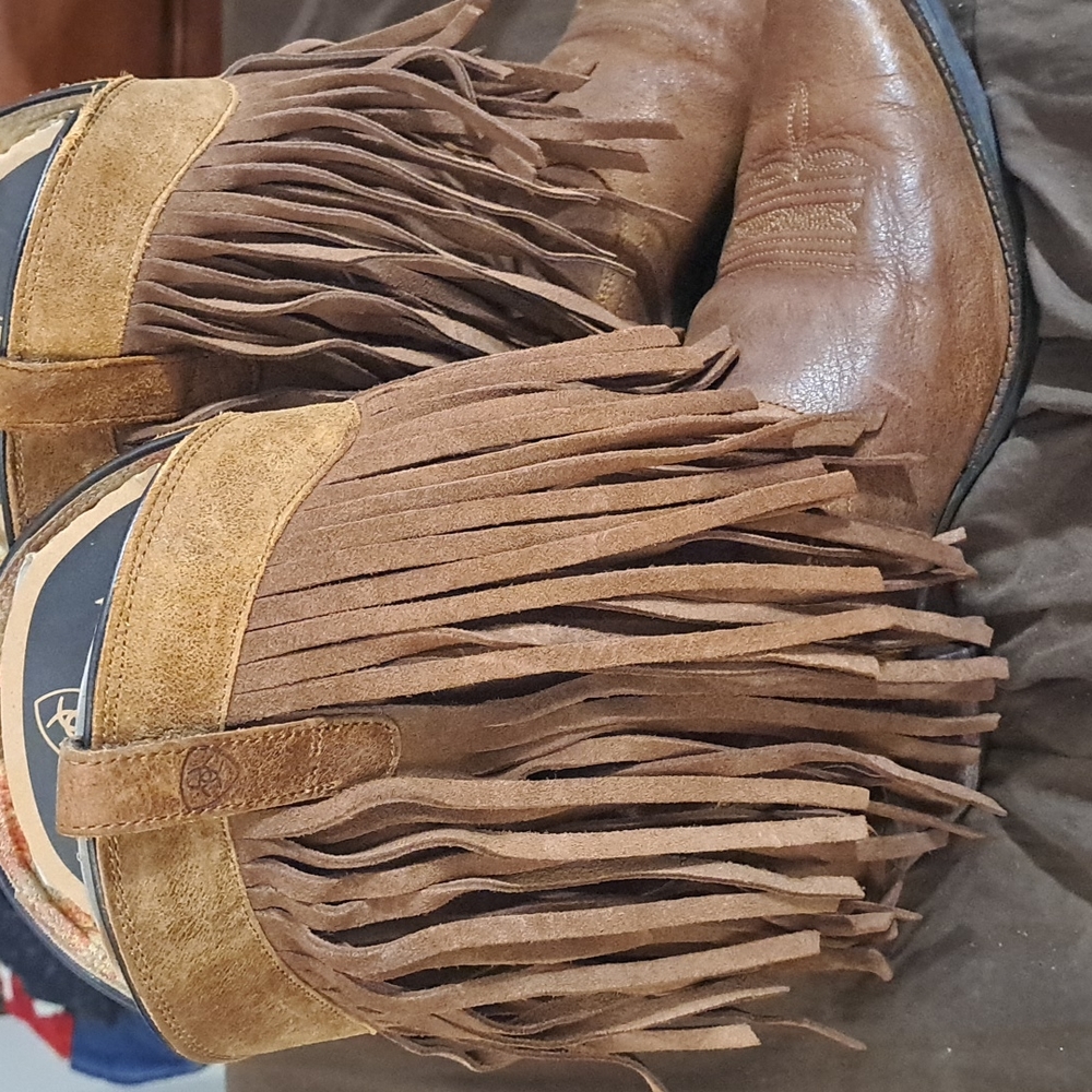 Ariat fringe boots